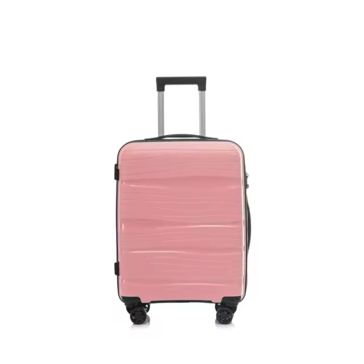 Maleta OM Home Avión Cabina 20 Inch, Equipaje non-facturable (capacidad 10kg) (mod. 062, 55*40*20cm), Material POLIPROPILENO, Ligera y Resistente, Cerradura Antirrobo Insertada, Combinación de 3 dígitos, Ruedas Silenciosas 360º Dobles Giratorias. - 1