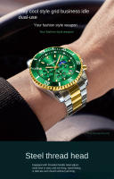 Reloj De Hombre De Lujo Con Tres Ojos Verdaderos Serie Fantasma De Agua Verde Reloj Deportivo Impermeable Con Luz Nocturna Y Cuarzo - details 2