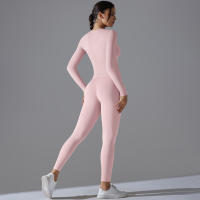 Conjunto De Yoga Deportivo Transpirable Y Estirable Con Control De La Panza Y Modelador Leggings De Glúteos Slimming Top Activo Para Gimnasio - details 26