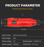 Mini Taladro Eléctrico 12V Herramienta Rotativa Sin Cable Con Accesorios De Pulido Dremel Herramientas De Grabado Y Pulido Para DIY En El Hogar - details 9