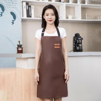 Aguasalo Resistente a Aceites Y PU Cuero Apron Sin Mangas Ajustable Para Cocina Y Limpieza Unisex Ropa De Trabajo Para El Hogar - details 8