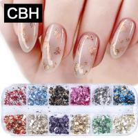 12 Colores De Foils Para Uñas Brillantes Y Elegantes Decoración Con Chips De Aluminio Para Arte De Uñas Kismis Caja Individual - details 8