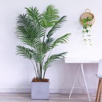 Gran Árbol De Palma Artificial Falsa Planta Tropical Monstera Ramas Verdes Hojas De Plástico Para Decoración De Jardín Interior Y Exterior En Casa - details 7