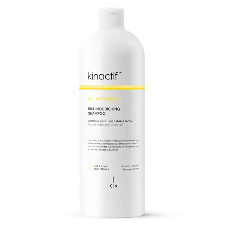 Kin Cosmetics Kinactif Nº1 Nutrition Rich Nourishing Shampoo 1000 Ml. Champú nutritivo para cabellos secos. - 1