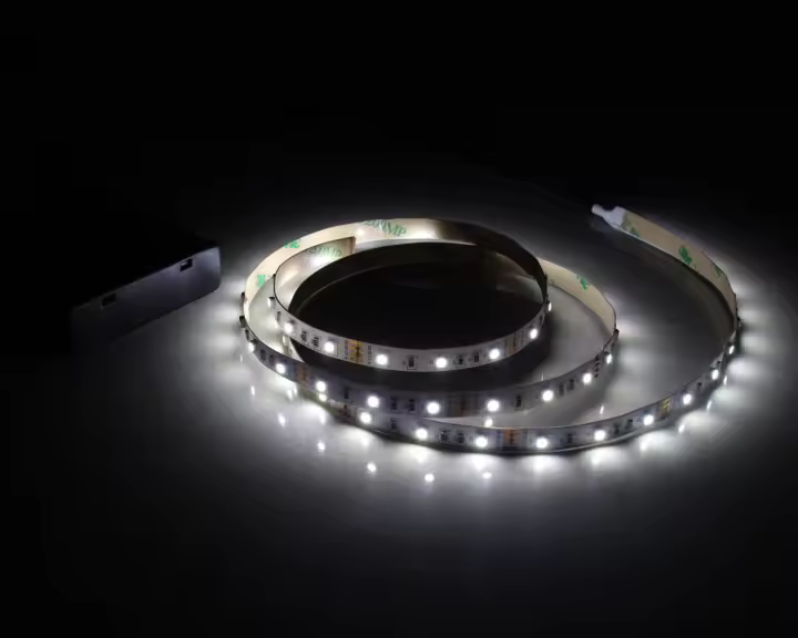 Tira De Luces LED Batería 50CM 1M 2M 3M Adhesiva SMD 2835 5V Blanco Cálido Y Frío Luz LED Operada Por Batería Para Decoración De Hogar - 1