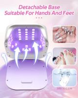 Secador De Uñas LED 80W Con 36 LEDs Lámpara De Secado De Polvo De Gel Para Salón Profesional Con 4 Configuraciones De Tiempo Y Sensor Automático - details 5