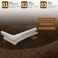 Funda De Asiento De Coche Universal De Lino Cómoda Y Transpirable Protector Mat Para Todas Las Estaciones Accesorios De Interior Del Auto - details 8