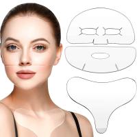Parches De Silicona Reutilizable Para El Pecho Y El Cuello Conjunto De Parches De Cara Completa Para Mujeres Y Niñas Eliminación De Arrugas Y Mejora Del Contorno Del Rostro - details 1