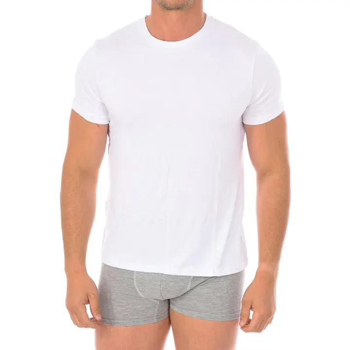 Camiseta Interior Bamboo Manga Corta y Cuello Redondo 602 Hombre - Kisses And Love - 1