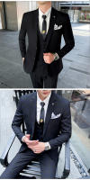 Traje De 3 Piezas Para Hombre Estilo Inglesa Elegante Trousers Chaleco Y Chaqueta Talla M-5XL Moda Formal De Invierno - details 3