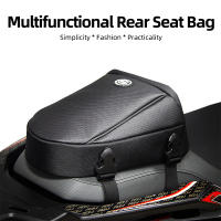 Bolsa De Motocicleta Para Asiento Trasero Impermeable Con Funda De Lluvia Y Diseño De Fibra De Carbono Bolsa De Almacenamiento Rígida Para Viaje Y Casco De Motocicleta - details 25