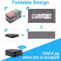 Bolsa De Almacenamiento Plegable Para Suelo - Organizador De Ropa Y Edredones Con Cierre De Cremallera Y Transpirable Para Dormitorio - details 0