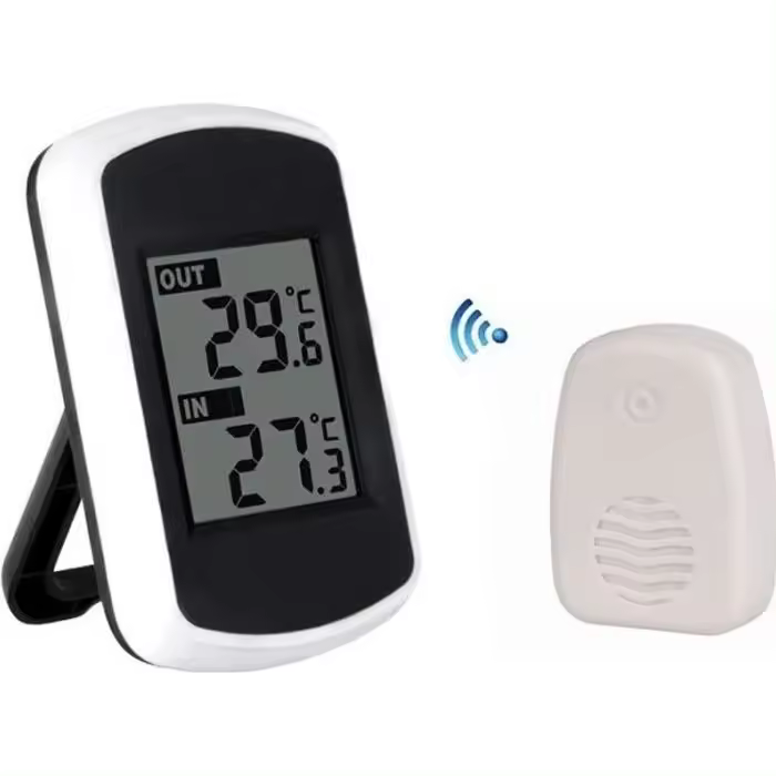 Termómetro digital inalámbrico LCD para interiores y Exteriores - 1