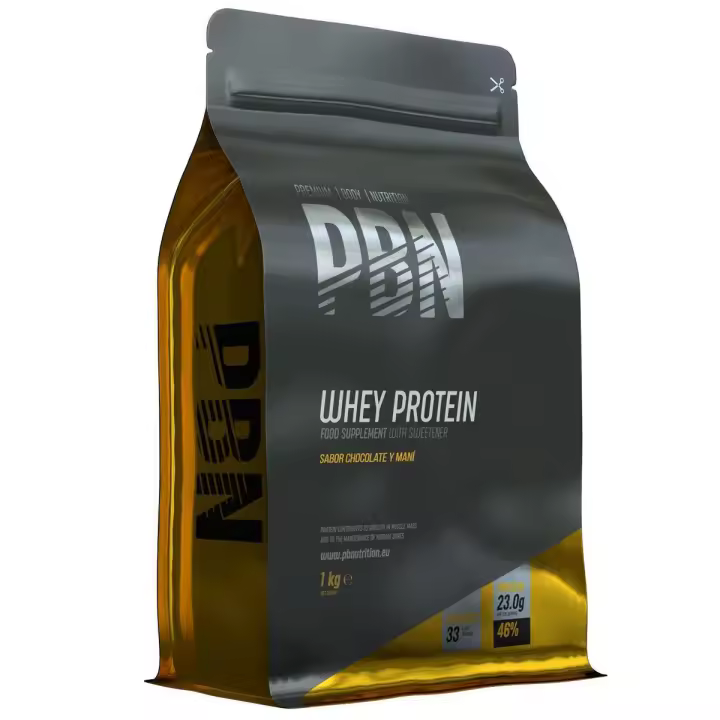 PBN Premium Body Nutrition - Proteína de suero de leche en polvo. Nuevo sabor mejorado, bolsa de 1 kg.Mejora tu masa muscular con proteína de suero de alta calidad - 1
