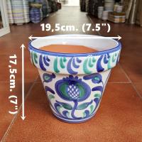 Set de 3 Macetas estilo "Granada" - Pintadas a mano - Cerámica de Granada (España) - Granada Ceramic plants pots - Planter - details 1