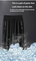 Pantalones De Correr Verano Transpirables Fitness Deportivos Para Hombre Ultrafinos Seda De Hielo Pantalones Fríos - details 4
