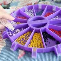 Limpieza De Pincel Con Gran Capacidad Para Perforación De Diamantes Herramientas De Paleta Cruzada Platos De Bricolaje Y Plástico Para Bordado Moderno - details 5