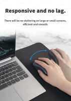Ratón Inalámbrico Ergonómico Bluetooth 1600DPI Recargable Para MacBook Tablet Computadora Portátil 2.4GHz USB Accesorios De Configuración PC - details 6
