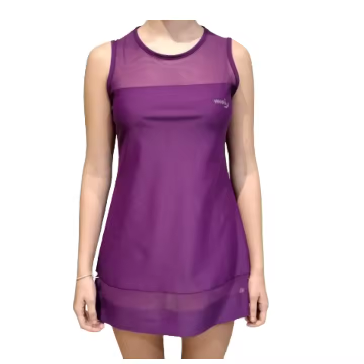 VESTIDO MAS CULOT PADEL O TENIS FILMY SPORT, DISPONIBLE EN NEGRO Y PURPURA, MODELO FS01 - 1