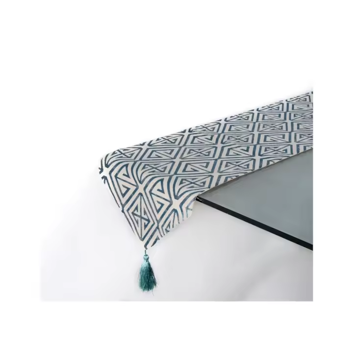 Camino 33*180 azul geometrico valerie  Material: Poliester Medidas (Ancho*Alto*Fondo): 33*180*0.5Presume de casa - 1