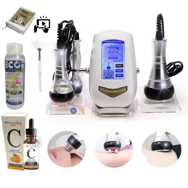 MISTIK  Cavitacion y Radiofrecuencia Facial y Corporal Mistik Plus 3 en 1 Celulitis Reductor Regenerador Colageno Elastina Profesional y Uso en Casa - Equipo Original - Incluye Gel Serum Vitamina C Videos Español Mistik Beauty Madrid - 1