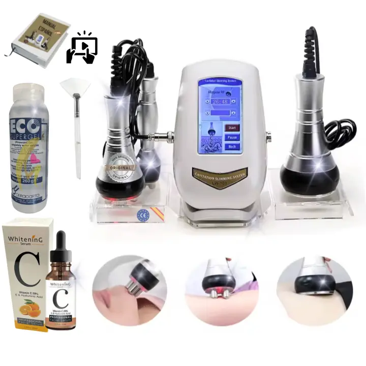 MISTIK  Cavitacion y Radiofrecuencia Facial y Corporal Mistik Plus 3 en 1 Celulitis Reductor Regenerador Colageno Elastina Profesional y Uso en Casa - Equipo Original - Incluye Gel Serum Vitamina C Videos Español Mistik Beauty Madrid - 1