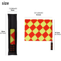 2pcs/Pack Banderas De Arbitro De Fútbol Profesionales Para Juegos Deportivos Equipo De Arbitraje De Partidos De Fútbol Lineista - details 5