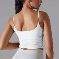 Top De Yoga Para Mujer Fitness Deportivo Push up Cómodo Reversible Brocado Top De Deporte Crop Top Para Gimnasio Y Running - details 8