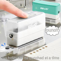 Pegatina De Papel Portátil Con 6 Agujeros Punzador Mini De 5.5mm Versátil Para Scrapbooking Y DIY Ideal Para Estudiantes Y Uso En La Oficina - details 3