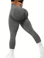 Leggings De Yoga Para Mujer Con Levantamiento De Glúteos Sin Costuras Cintura Alta Pantalones De Compresión Tallas Contorno - details 1