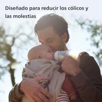 Philips Avent Set Pack 4 Biberones con Sistema AirFree (2 Biberones 125ml + 2 Biberones 260ml), Regalo para Recién Nacidos, Enganche Natural, sin BPA, Reduce los Cólicos, Chupete Ultra Soft y Escobilla, de 0-12 Meses - details 1