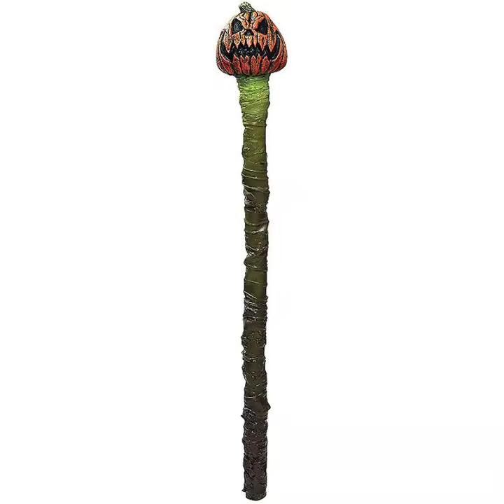 Bastón para disfraz Calabaza Jack O'Lantern 121 cm - 1
