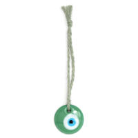 Lucky Eye Glass Drop Aceite Turco Mal De Ojo Colgante De Corazón De Mano De Fatima Para Puerta De Cuerda Tejida Joyería Para Hombres Y Mujeres Llavero De Moda - details 26