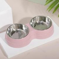 Tazas De Alimentos Y Agua Para Mascotas Doble Acero Inoxidable Alimento Y Agua Para Perros Gatos Pupusas Accesorios Pequeños Para Perros - details 23