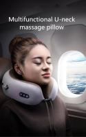 1 masajeador de cuello eléctrico en forma de U just EVO, batería de litio recargable portátil, dispositivo de masaje cervical hipoalergénico, con almohada para el cuello con carga USB - details 2