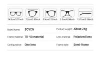 Gafas De Ciclismo Polarizadas Scvcn UV400 Para Hombre Y Mujer Protección Solar Para Conductores Deporte Al Aire Libre Gafas De Ruta - details 18