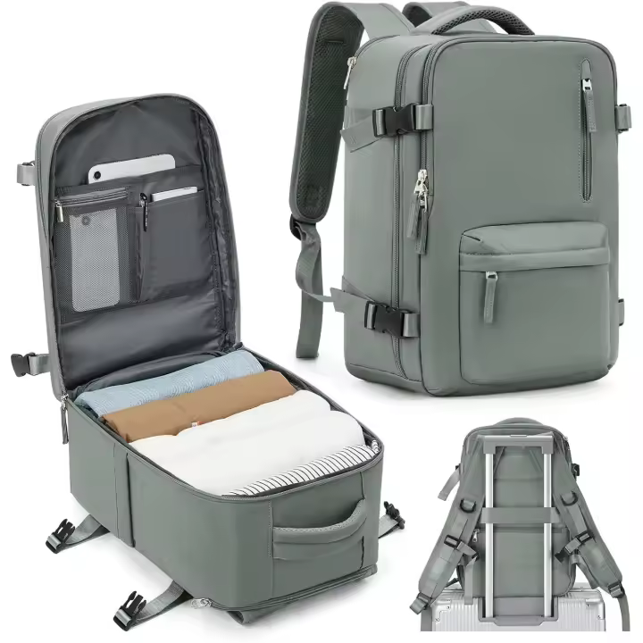 Mochila Viaje Cabina Avion 40x20x25 Mujer Ryanair Maletas de Viaje Cabina 45x36x20 Easyjet Avion Bolso de viaje Hombre Equipaje de Mano Mochila Travel Backpack Mochila para Portatil Impermeable - 1