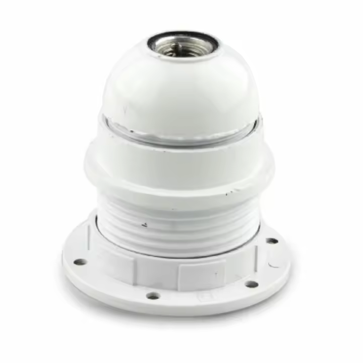 PORTA-LÂMPADAS ONLEX 4A E27 ROSCA BRANCO BLÍSTER - 1