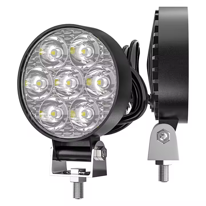 Luz De Trabajo Cuadrada Mini 2.5" Con 7LED Para Jeep JK 4WD Camión Luz De Marca Cross Country Spotlight 4X4 IP65 9V-30V - 1