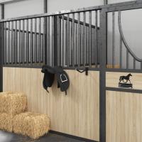 vidaXL Soporte montura brazo portátil con gancho brida hierro negro - details 0