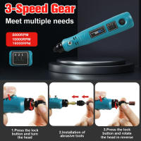 Mini Taladro Eléctrico Recargable 3.6V Con Herramientas Rotativas Para Grabado Y Tratamiento De Accesorios Máquina DIY - details 0