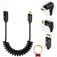 Cable De Extensión USB 5.0 Tipo-C Macho a Hembra 80Gbps Telescópico Con Multifuncionalidad Carga Rápida 240W 16K 60HZ Para Dispositivos Electrónicos - details 0