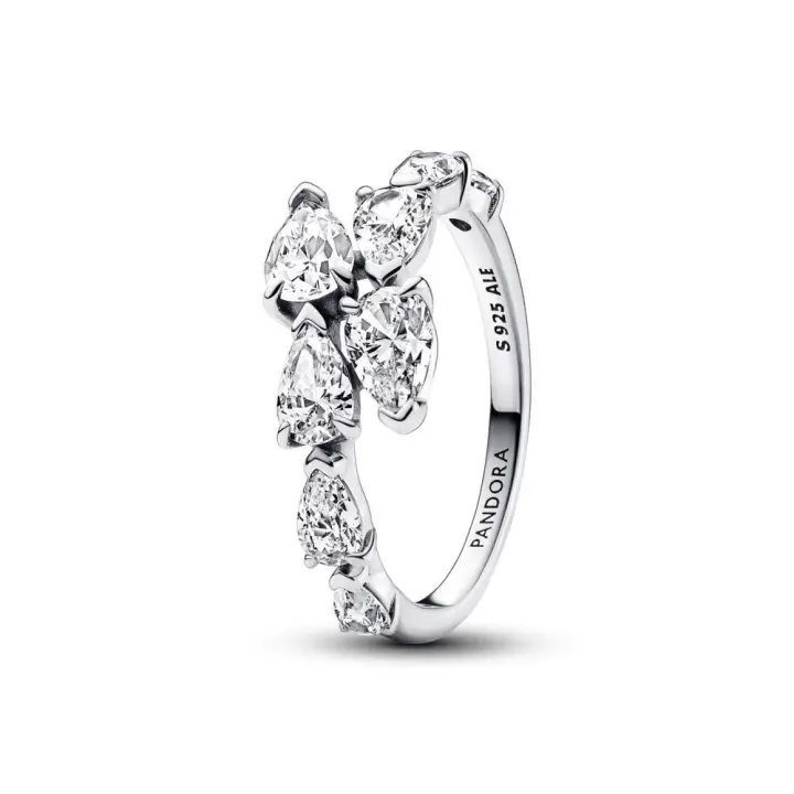 193004C01 - Anillo en plata de ley Banda Brillante Superpuesta​ 193004C01 PANDORA Plata  Anillo Pandora original - 1