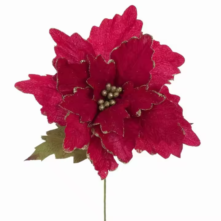 Gerimport Flor Navidad Artificial Tejido Fojo 76 X 65 Cm - 1
