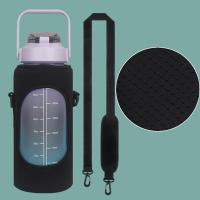 Funda Para Botella De Agua Deportiva De Media Gallón Con Correa Inclinada Portátil Para Gimnasio Y Deportes Al Aire Libre - details 6