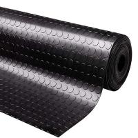Pavimento de Caucho Antideslizante Suelo Protector Revestimientos Alfombra PVC negro - details 0