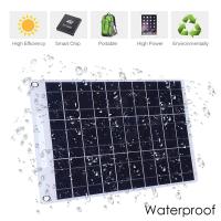 Placa Solar De 100W Con Placa Solar Móvil 5V Tarjeta Solar Dual USB Para Banda De Mochila Suministro De Energía Móvil Al Aire Libre Panel Solar Rígido De Silicio Monocrómico - details 3