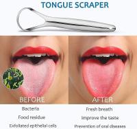 Raspador de lengua de acero inoxidable (2 piezas), raspador de lengua Ayurvédico raspador de lengua para mal aliento (capa única) - details 0