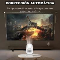 Proyector 4K portátil 2024 con Mando a Distancia, Auto Keystone, proyector Inteligente 4K/ 200 ANSI con WiFi 6, BT 5.0, Pantalla de 130 Pulgadas, Giro de 180 Grados, Sistema operativo Android Integrado 11.0 () - details 4