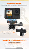 Adaptador De Montaje Rápido Para GoPro HERO13 Black Acción Base Fija De Metal Compatible Con Cámara De Acción GoPro Kit De Accesorios - details 1